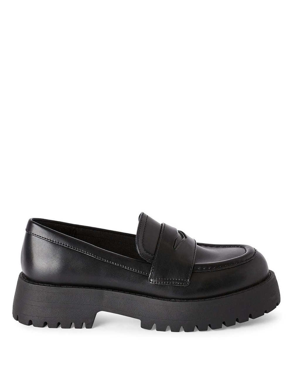 Black Chunky Heel Y2K Retro Women's Larry Loafers Size 9